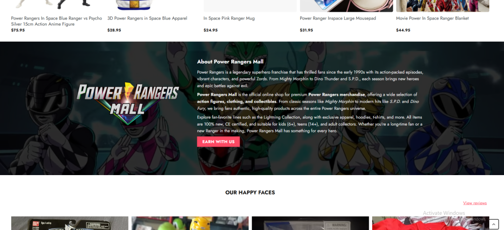 Shop Official Power Rangers at Power Rangers Mall